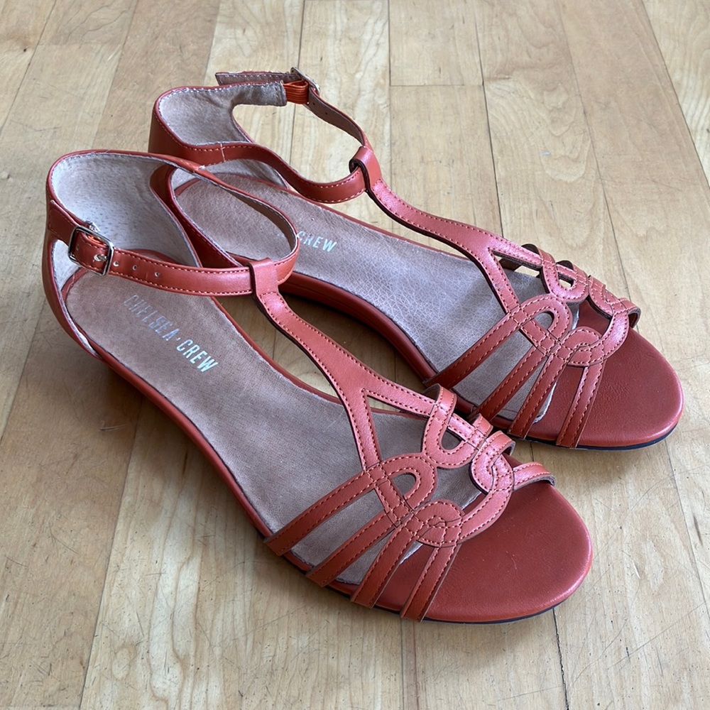 NIB Chelsea Crew Sedona sandal orange 9 40
